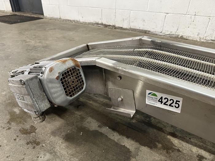 Used Incline 8' Wire Conveyor