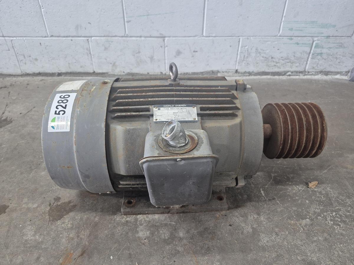 Used World Energy 3 Phase Induction Motor