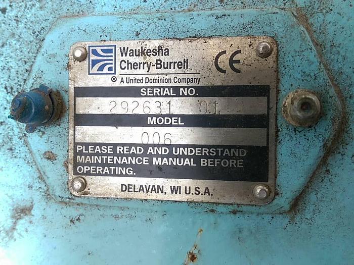 Used Waukesha Positive Displacement Pump