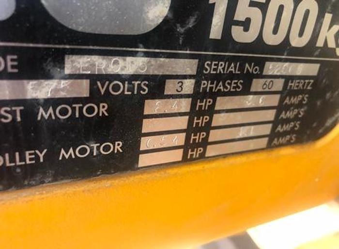 Used Kito ER015 1.5 Tonne Chain Hoist