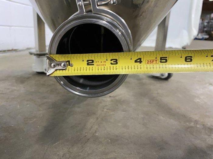 Used Lidded SS Hopper With Agitator