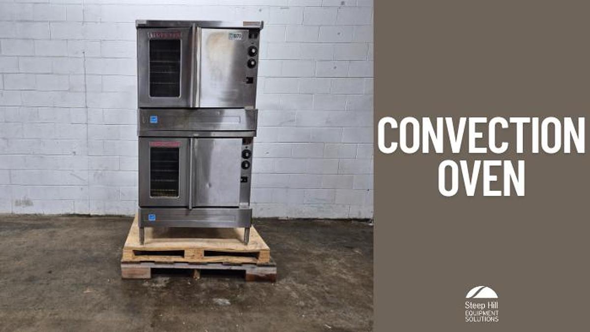 Used Blodgett SHO-E Double Stack Convection Ovens