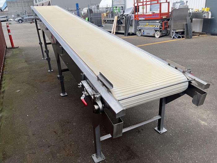 Used A.B. McLauchlan Cleated Incline Conveyor