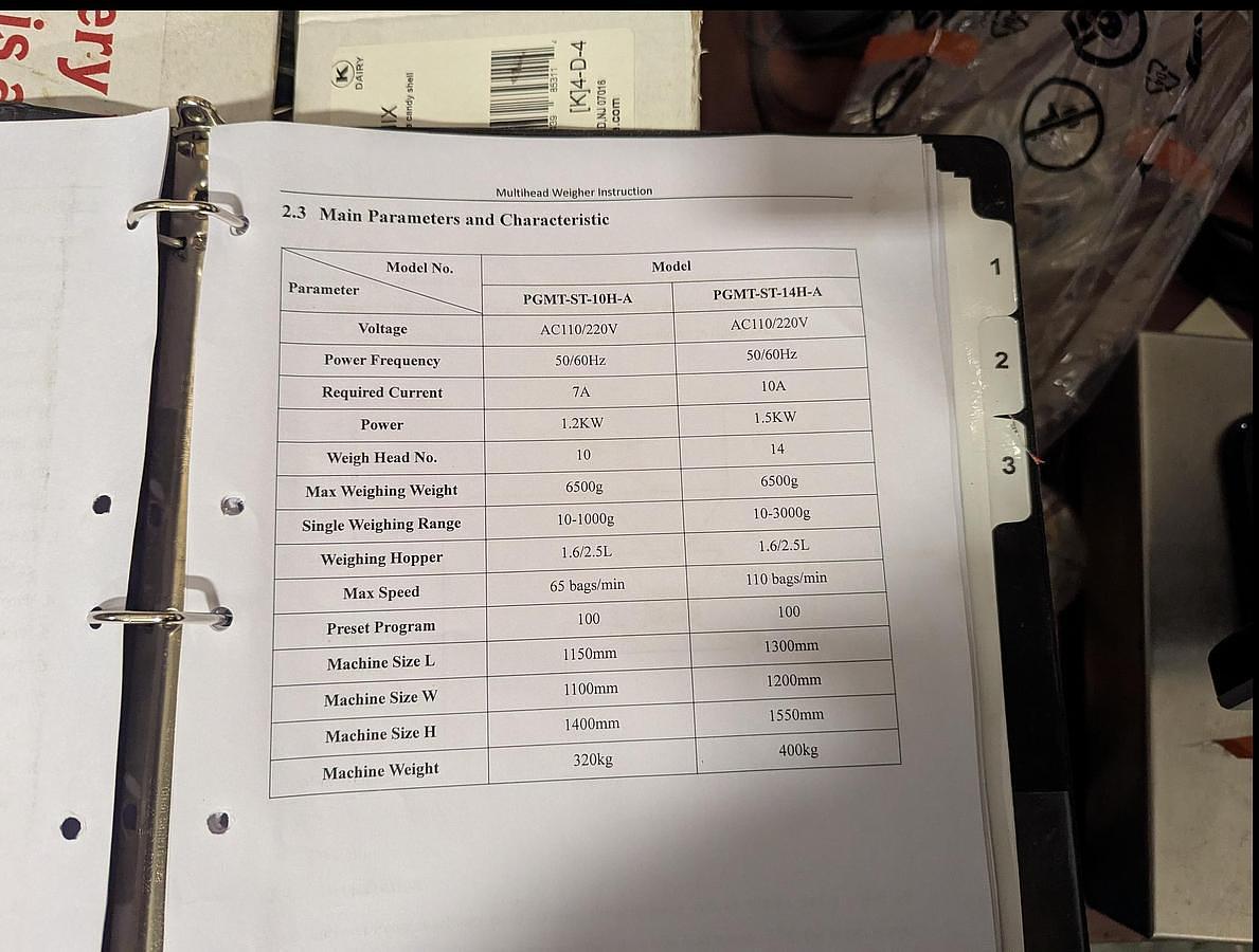Used Sensograph Packaging Technology 10-Head Multihead Combination Weigher