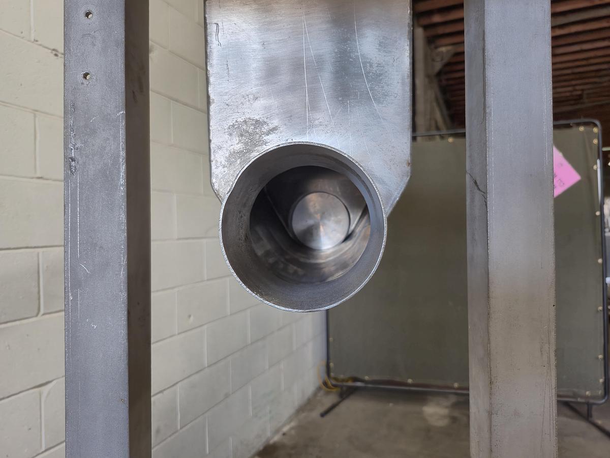 Used Flexicon Flexible Screw Conveyor Discharge Head & Drive