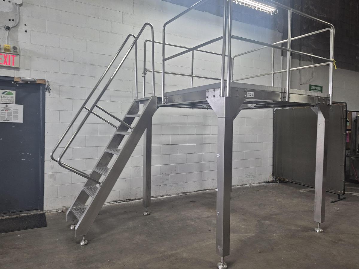 Used 6' Stainless Steel Mezzanine