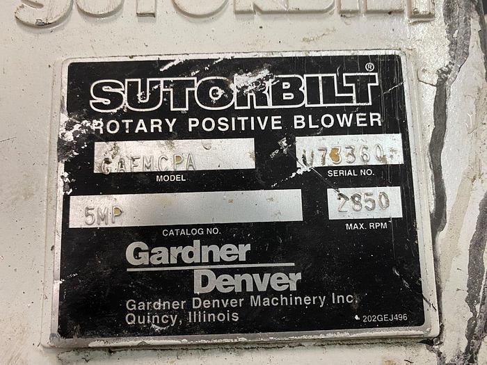 Used Sutorbilt Rotary Positive Blower