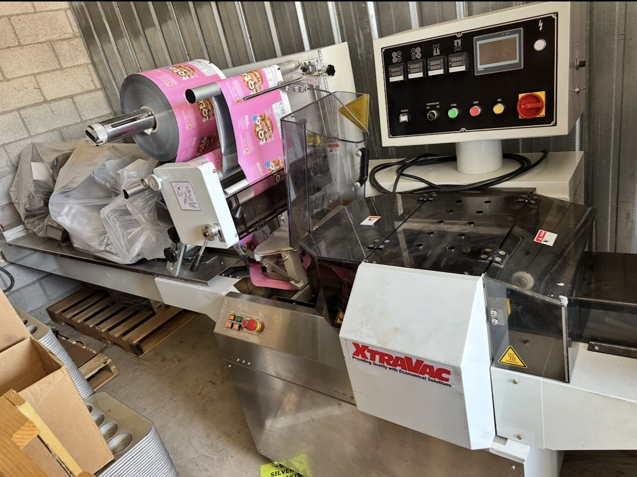 Used  XtraVac Flow Wrapper