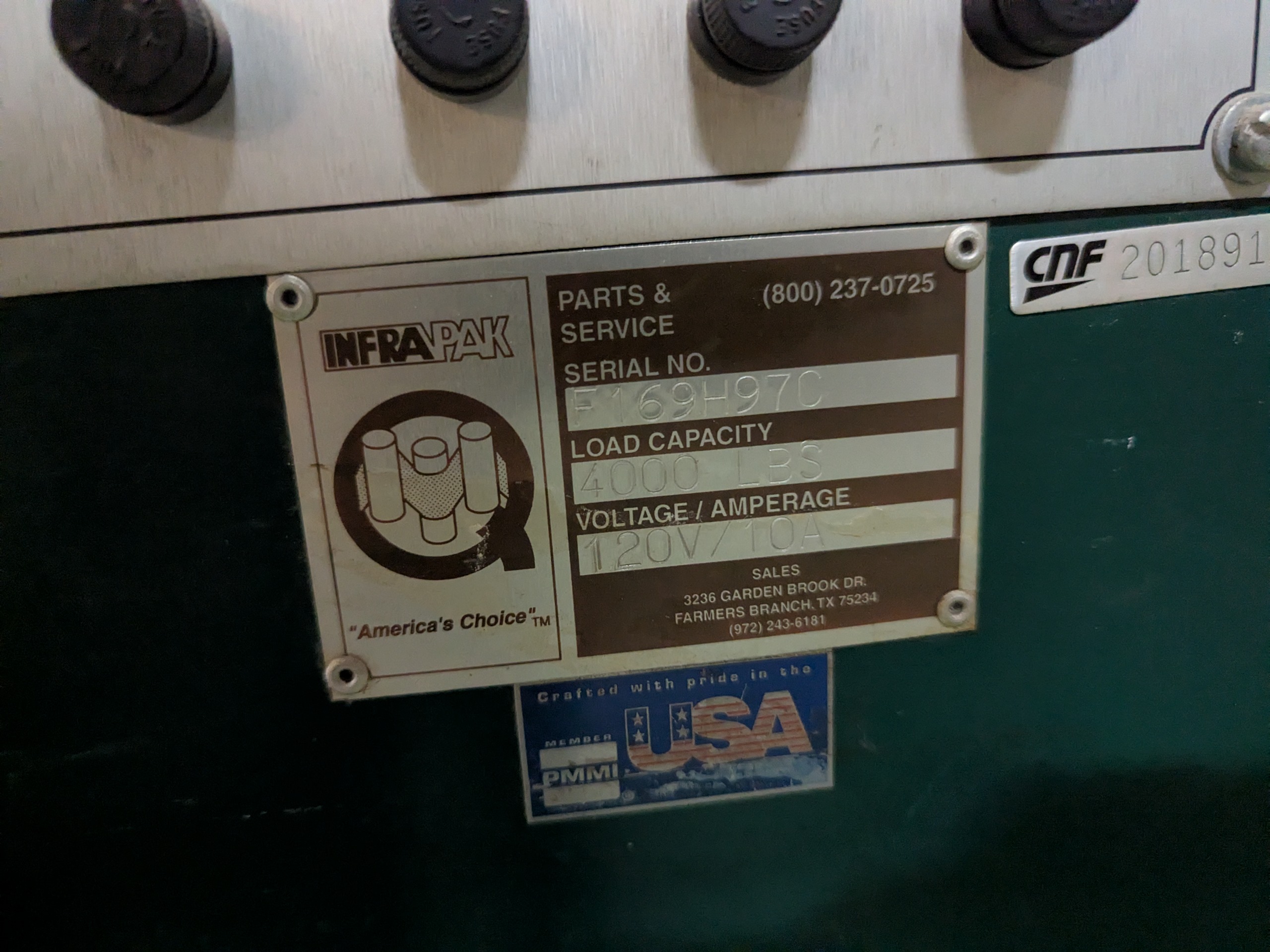 Used Infrapak Pallet Wrapper