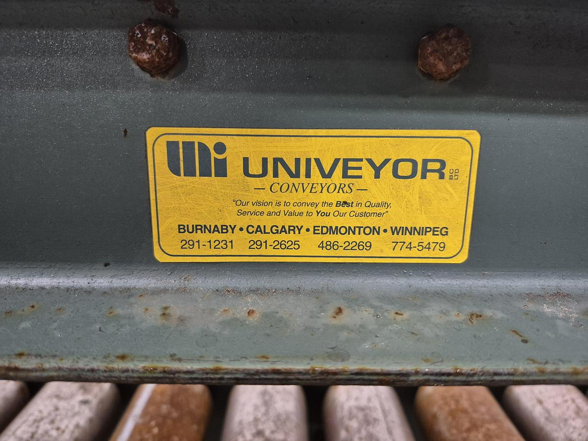 Used Univeyor Gravity Roller Conveyor