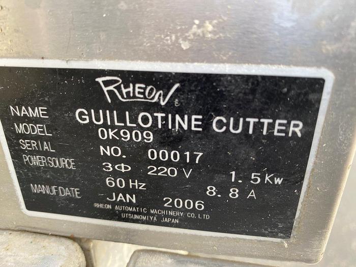 Used Rheon Dough Forming Line