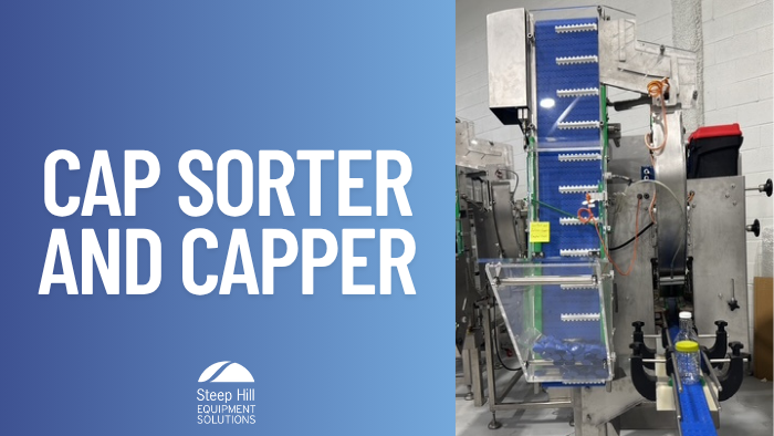 Used Inline Cap Sorter and Capper