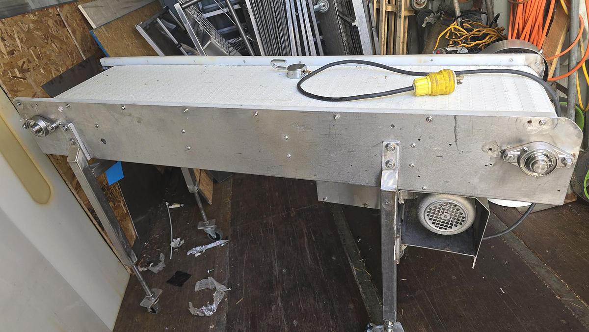 Used 0.5 HP Stainless Steel Conveyor