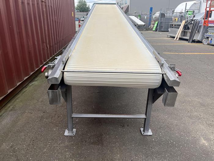 Used A.B. McLauchlan Cleated Incline Conveyor