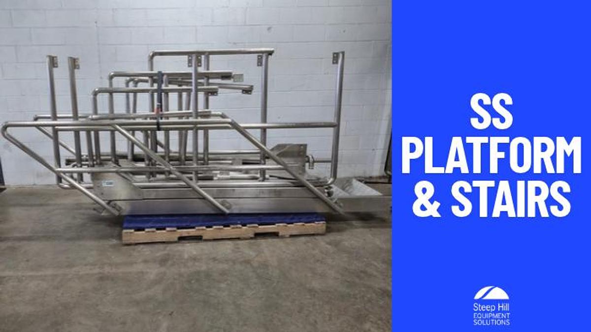 Used Stainless Steel Platform & Stairs