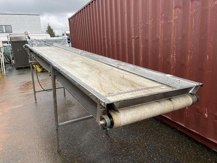 Used 15.5'L Incline Conveyor