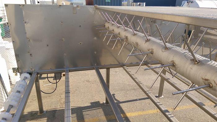 Used 10’ Wide SS Unloading Conveyor
