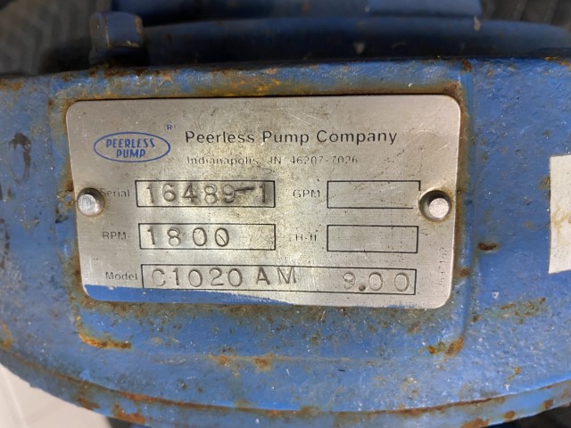 Used Peerless C1020AM Centrifugal Water Pump
