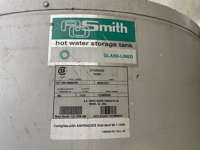 Used A. O. Smith Hot Water Storage Tank