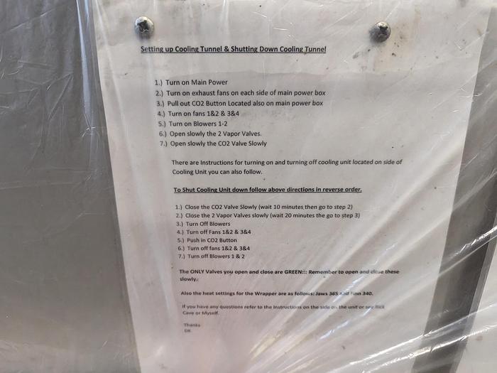 Used Praxair ColdFront™ 18'L IQF Tunnel Freezer