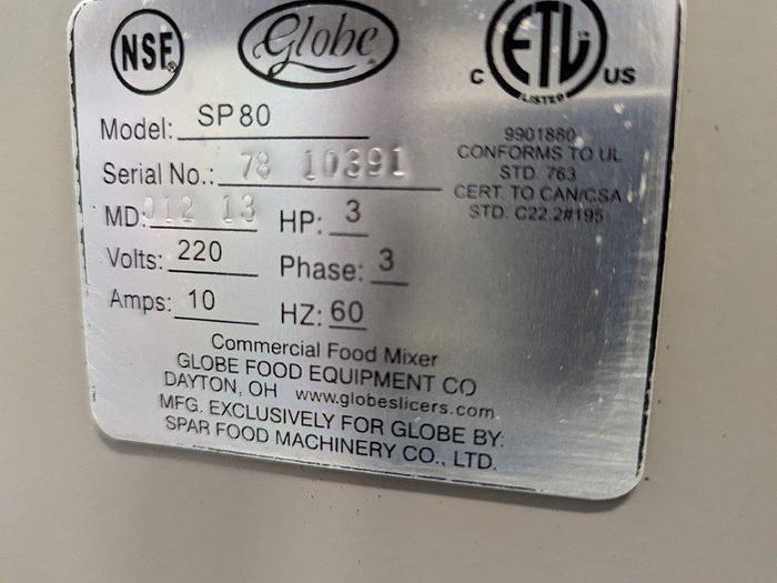 Used Globe SP80 Planetary Mixer