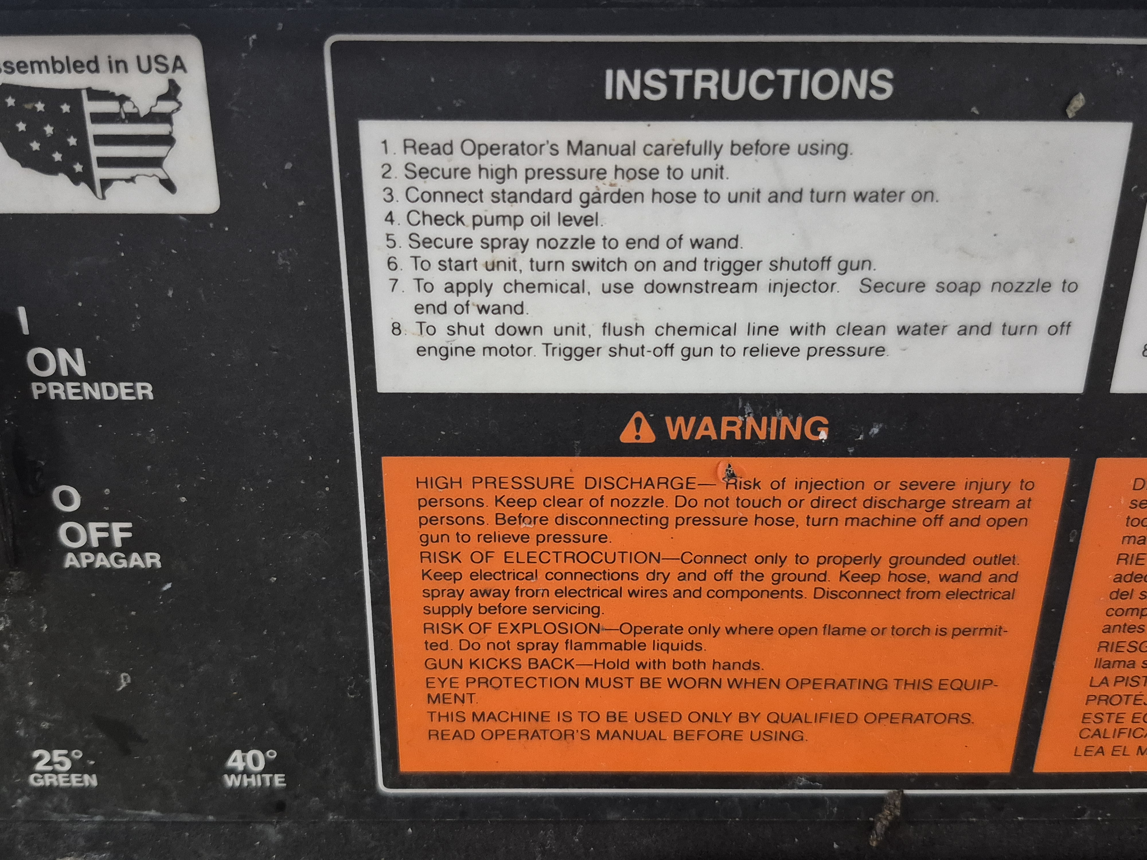 Used Karcher Electric Pressure Washer