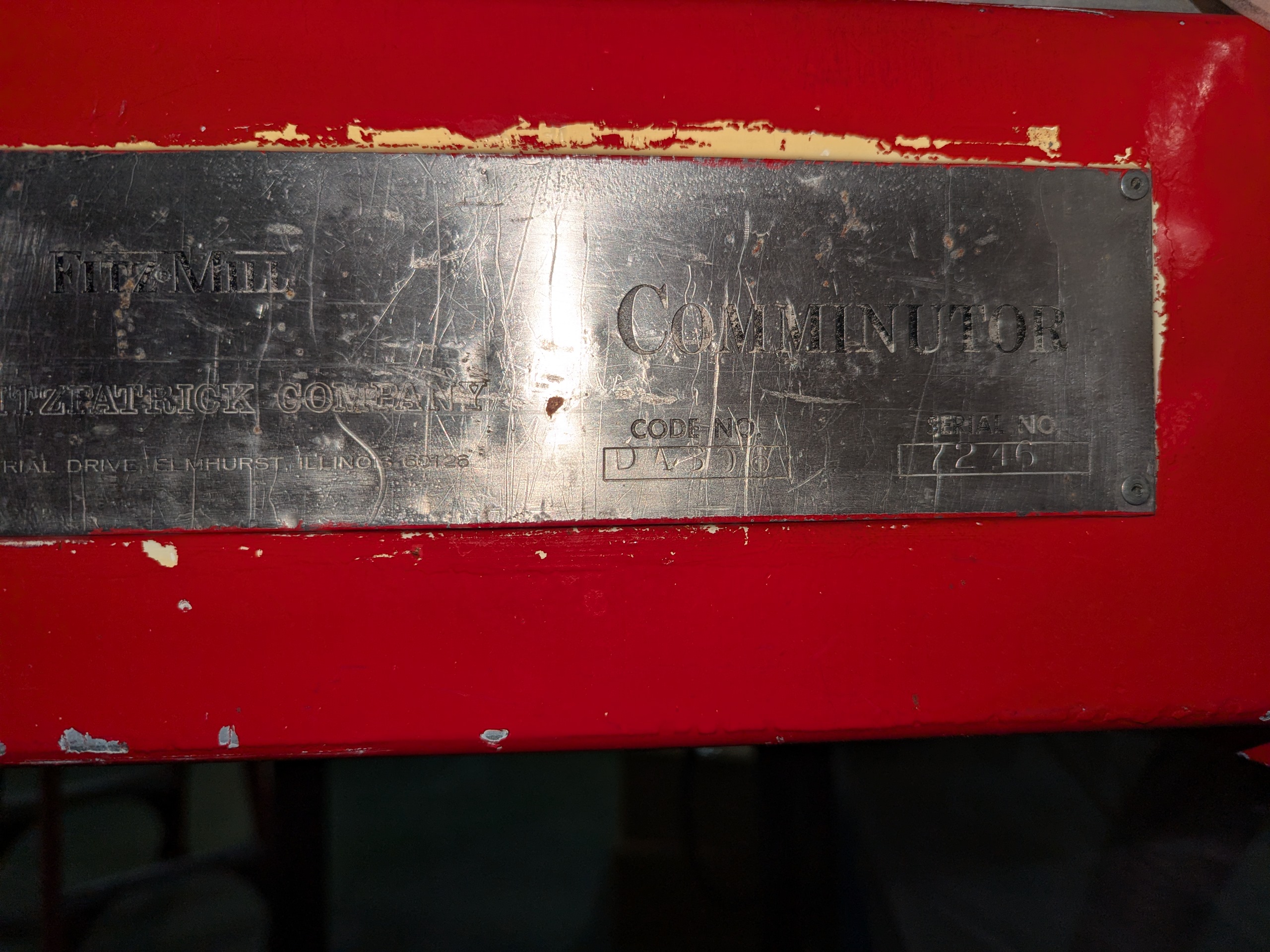 Used Fitzmill DAS06 Hammermill