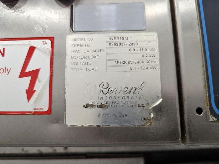 Used Revent 1xEB10U Proofing Oven