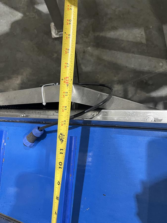 Used Incline Cleated Take-Away Conveyor