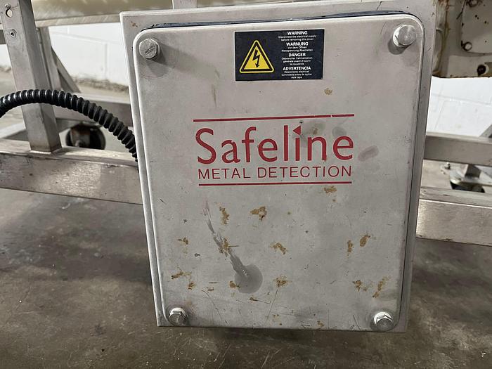 Used Safeline 4'L Incline Infeed Conveyor