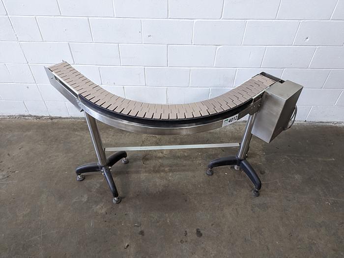 Used 90° Curved Tabletop Conveyor