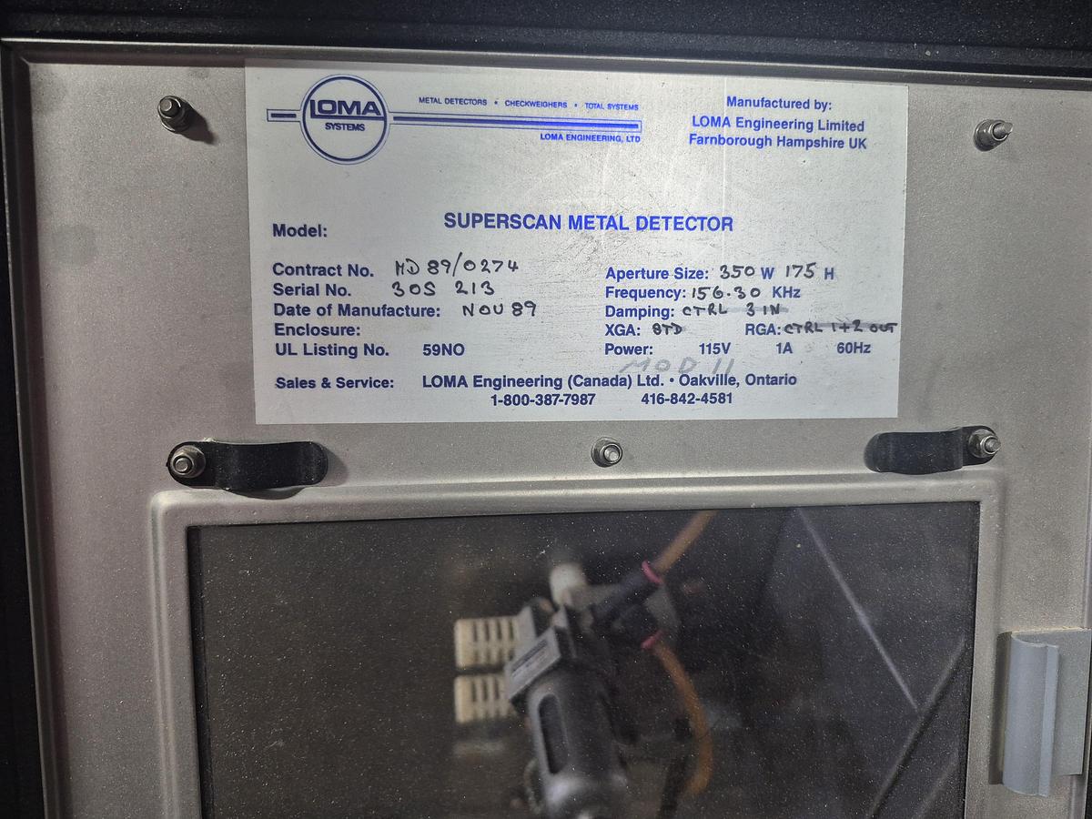 Used Loma Systems Superscan Metal Detector