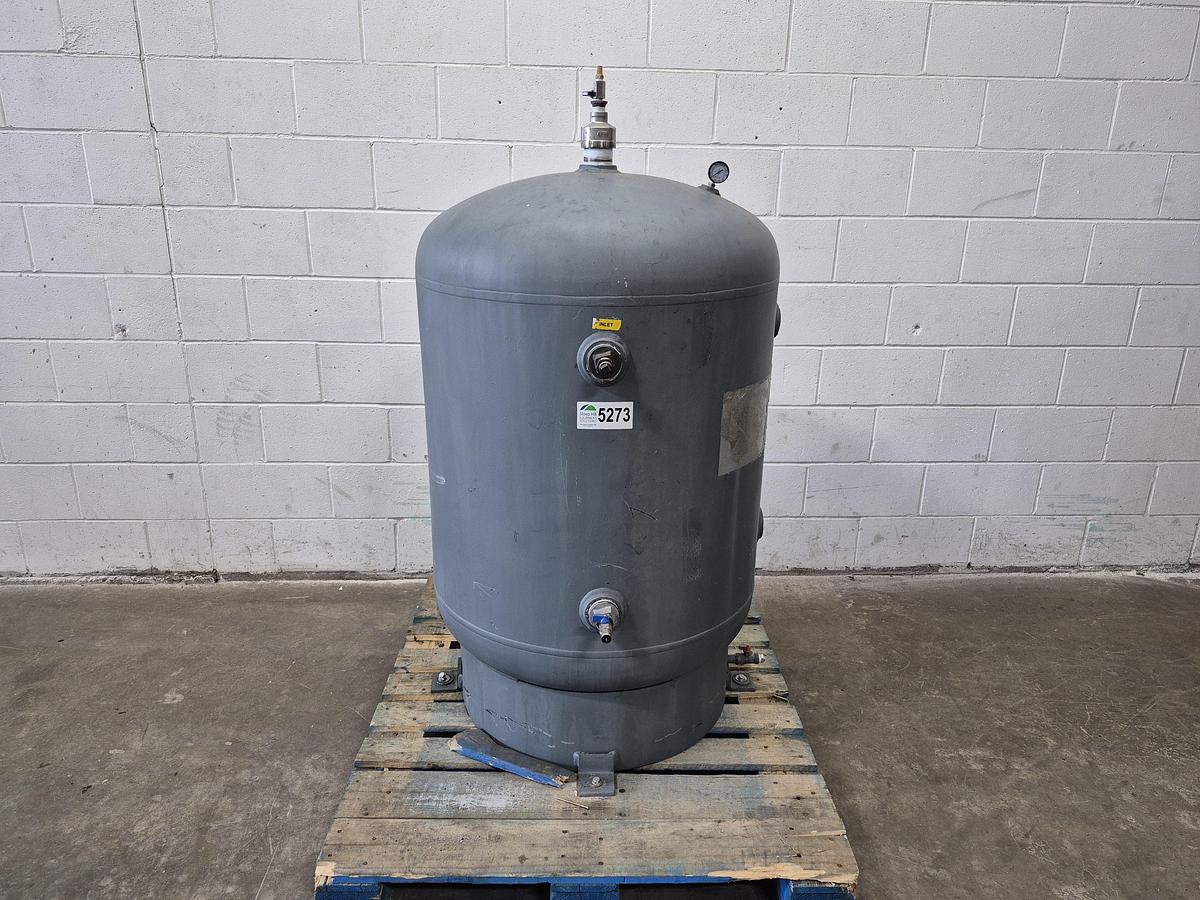 Used Buckeye Boiler Company 120-Gallon Vertical Air Receiver Tank