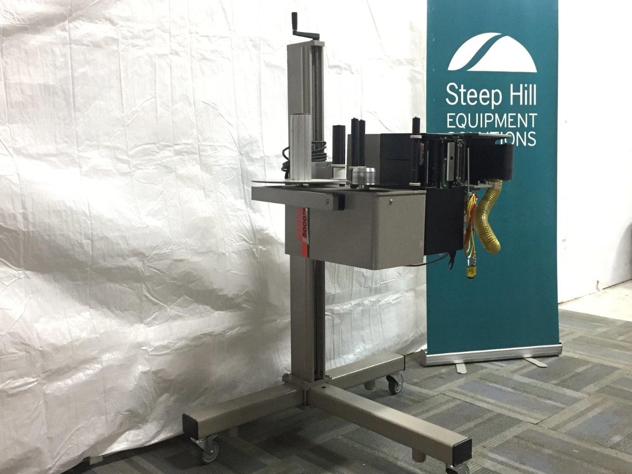 Used Marsh 5000 PA Labeler with Sato Barcode Printer