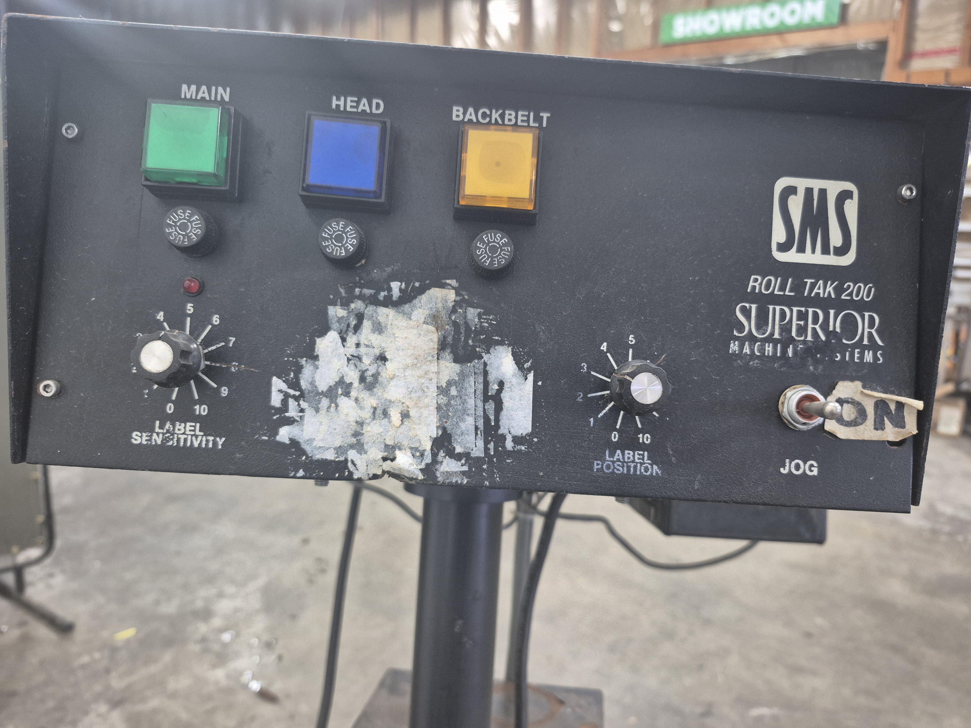Used Superior SMS Roll Tak 200 Labeller