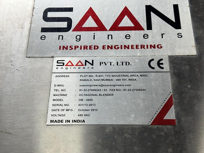 Used Saan OB-3000 Octagonal Blender