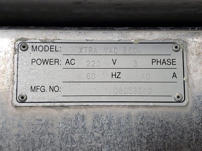 Used XtraVac 860A Dual Chamber Vacuum Sealer