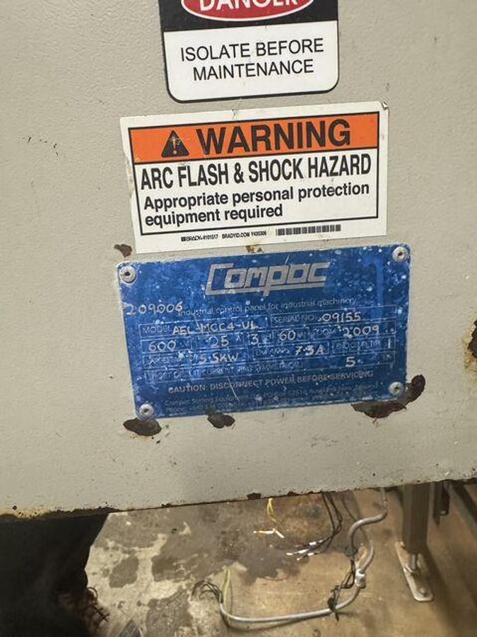 Used Compac InVision 5000c Optical Sorting & Grading System