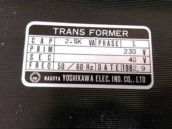 Used Yoshikawa Transformer 2.5kva 1Ph 230-40V