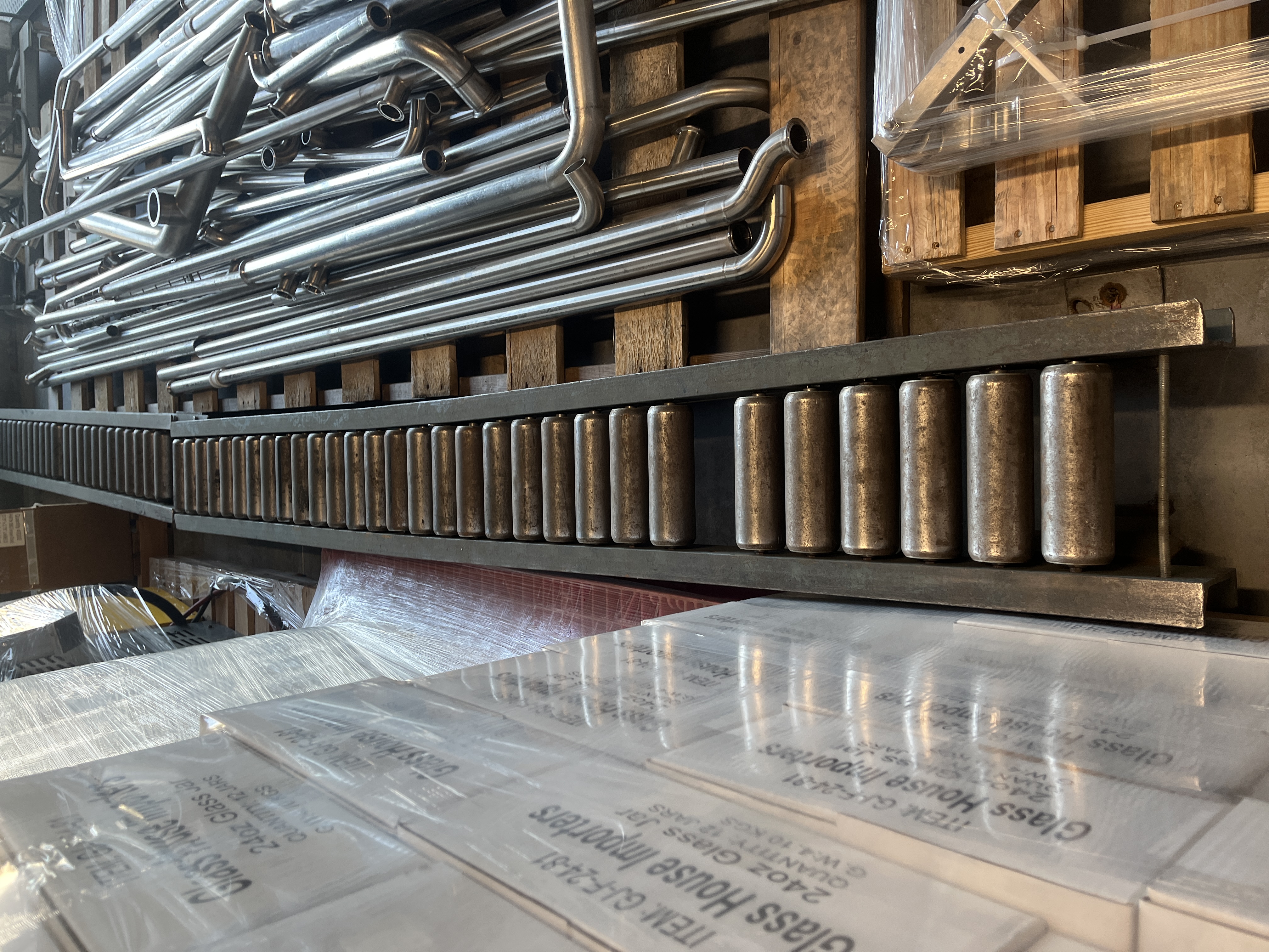 Used 2 Univeyor Gravity Roller Conveyors