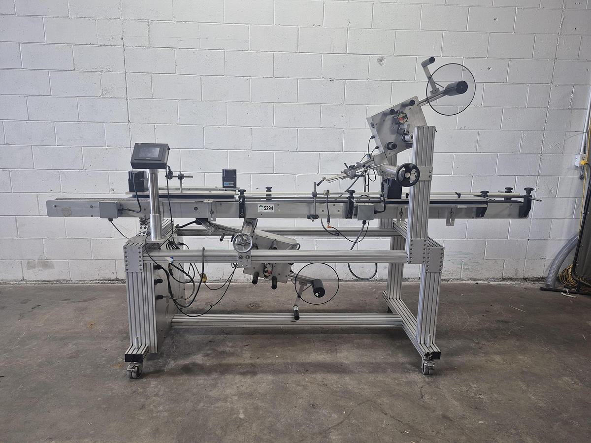 Used Associated Two-Head Top & Bottom Labeller