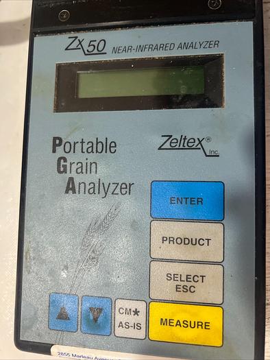 Used Zeltex ZX 50 Portable Grain Analyzer Grain Protein Tester