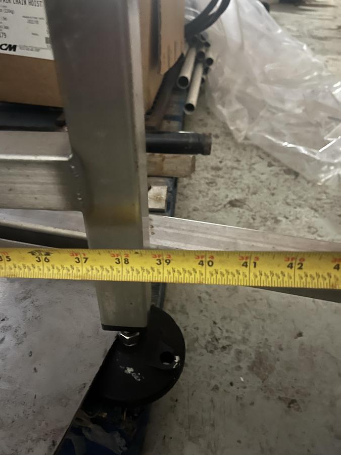 Used 5.5ft High Cleated Incline Conveyor