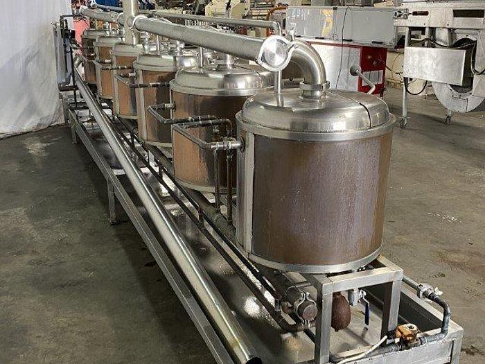 Used Copper-Clad Steam-Fired Brewing Kettles