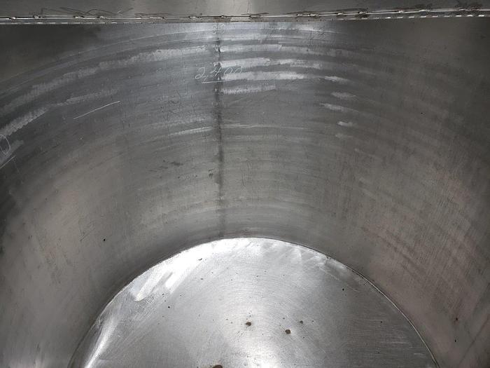 Used 800 Gal SS Jacketed Holding Tank