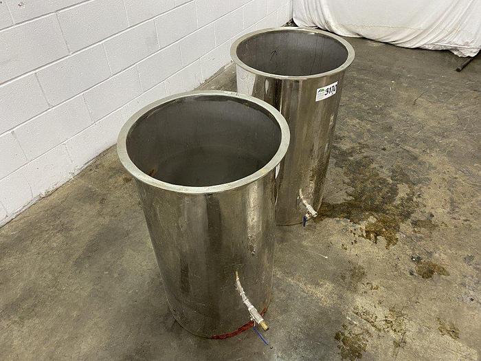 Used SS 30 Gallon Holding Tanks