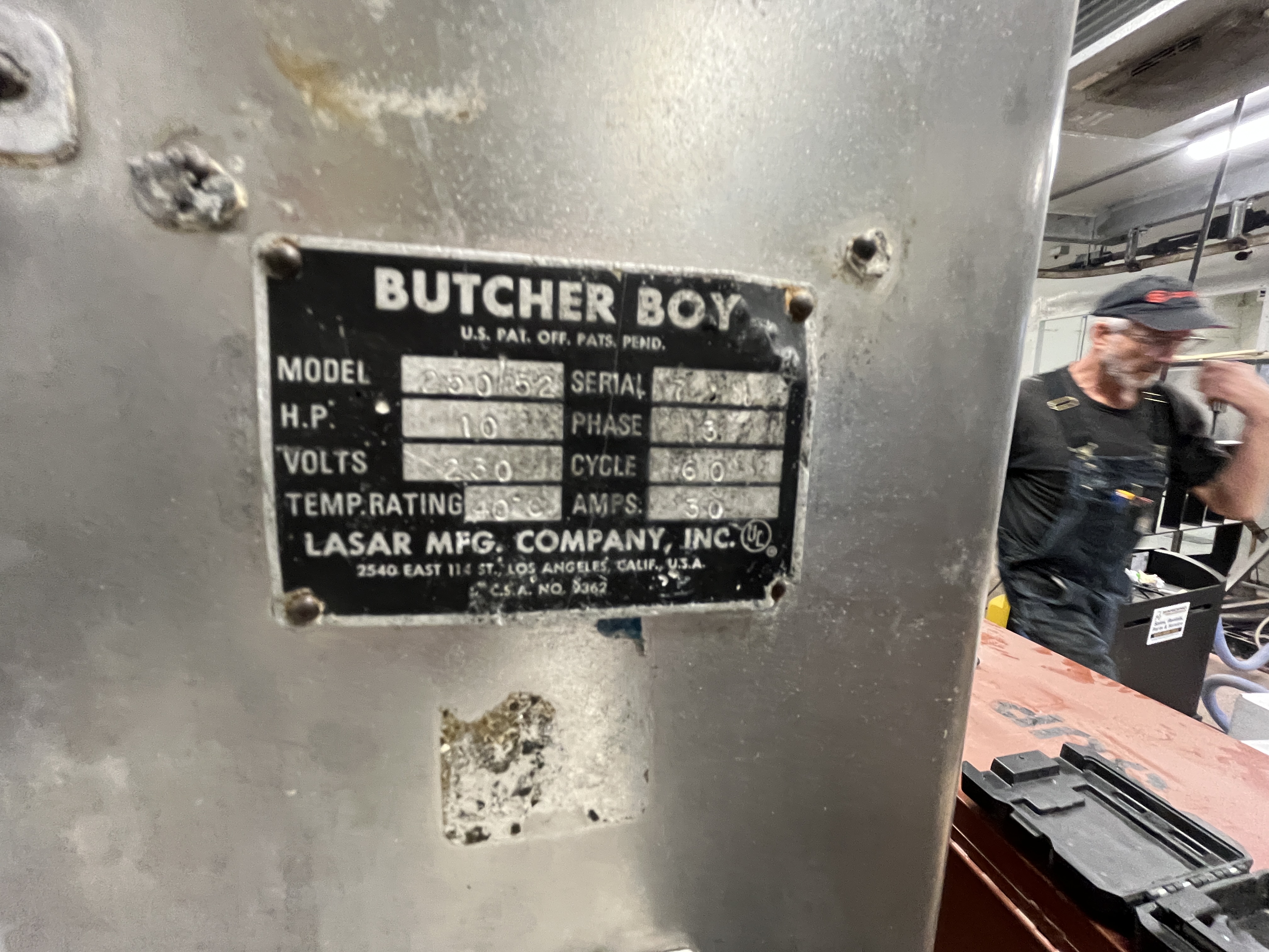 Used Butcher Boy 250 52 Meat Mixer Grinder