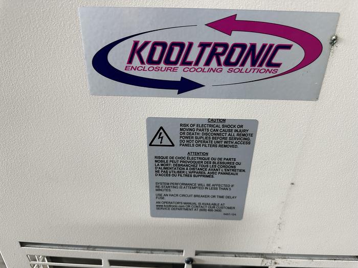 Used Kooltronic Panel Mount Air Conditioner
