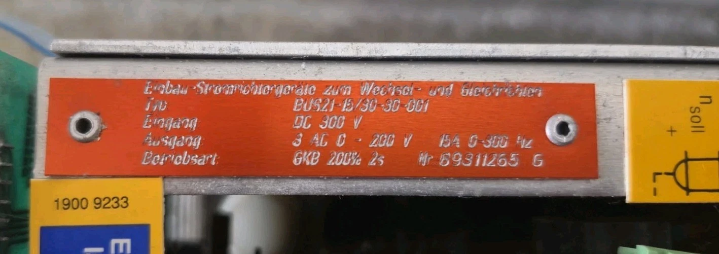 Used Baumüller BUS 21-15/30-30-001 Servo Drive