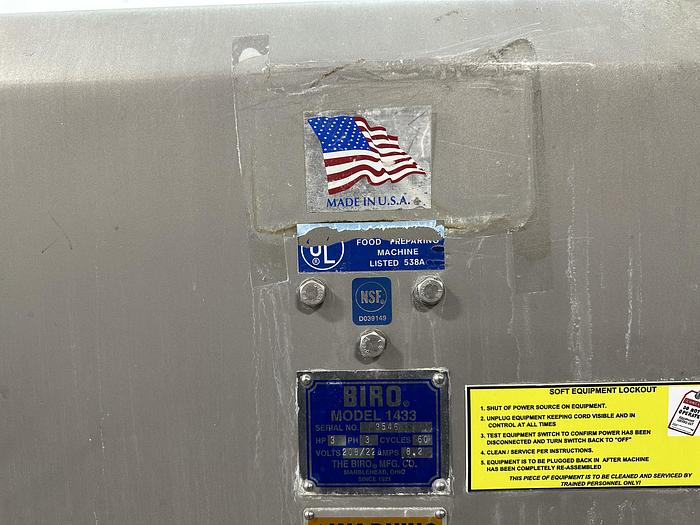 Used Biro Meat Band Saw 1433